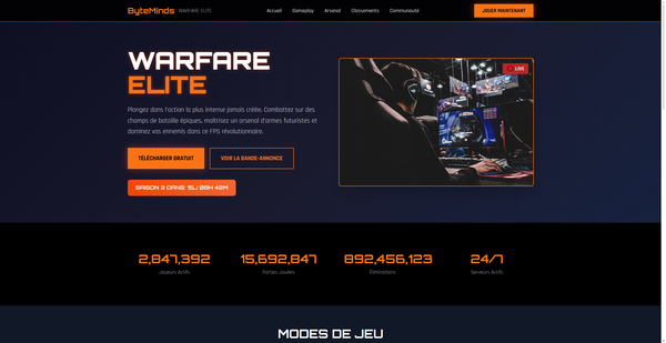 Plateforme interactive pour le gaming en ligne